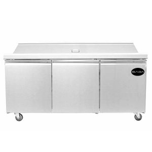 SPS-72-30M Three Door Mega Top Sandwich-Salad Refrigerator